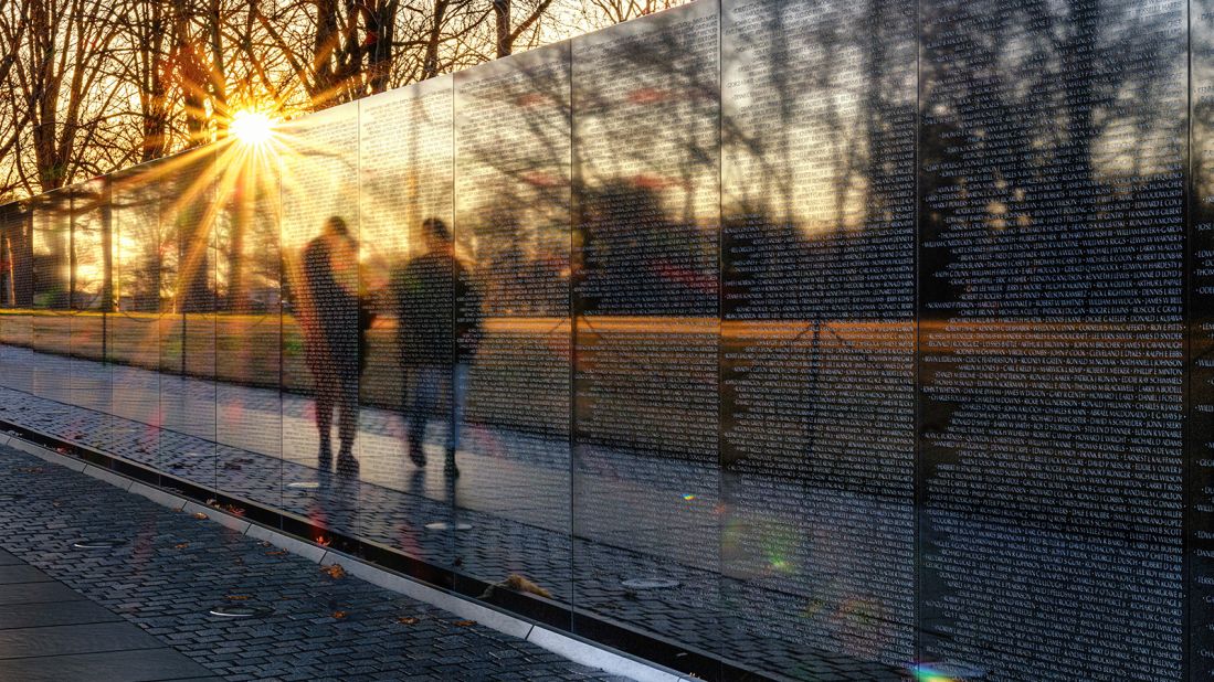 <strong>10. Vietnam War Memorial:</strong>  Almost 4.9 million people came to the memorial in 2022. The memorial in Washington chronologically lists the names of 58,318 Americans who lost their lives in the Vietnam War.