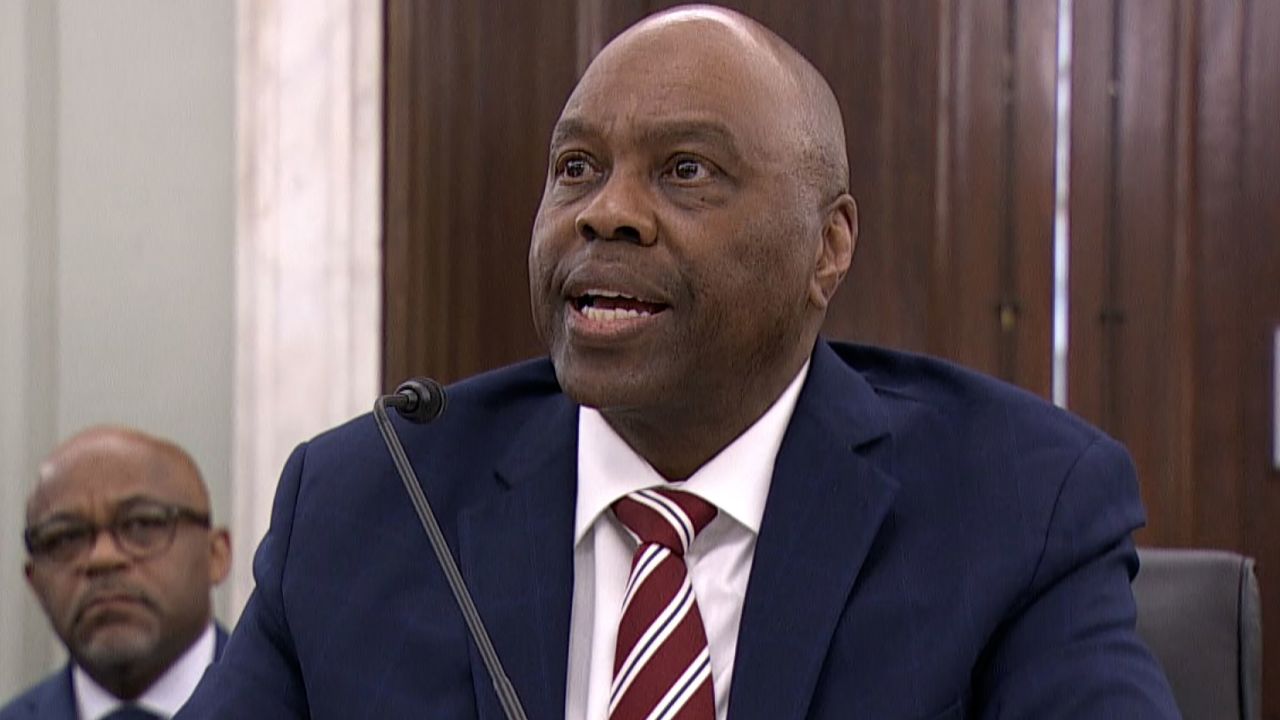 Phil Washington appears before the Senate Committee on Commerce, Science, and Transportation on Wednesday, March 1, 2023. 