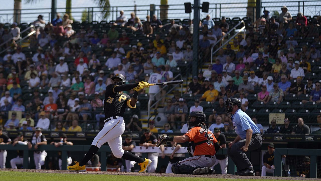 Baltimore Orioles and Pittsburgh Pirates spring training game ends