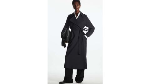 underscored COS Double-Breasted Trench Coat
