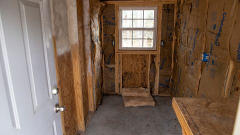 The feed room, where an expert estimated Paul Murdaugh was shot the first time, is seen on Wednesday, March 1, 2023. 