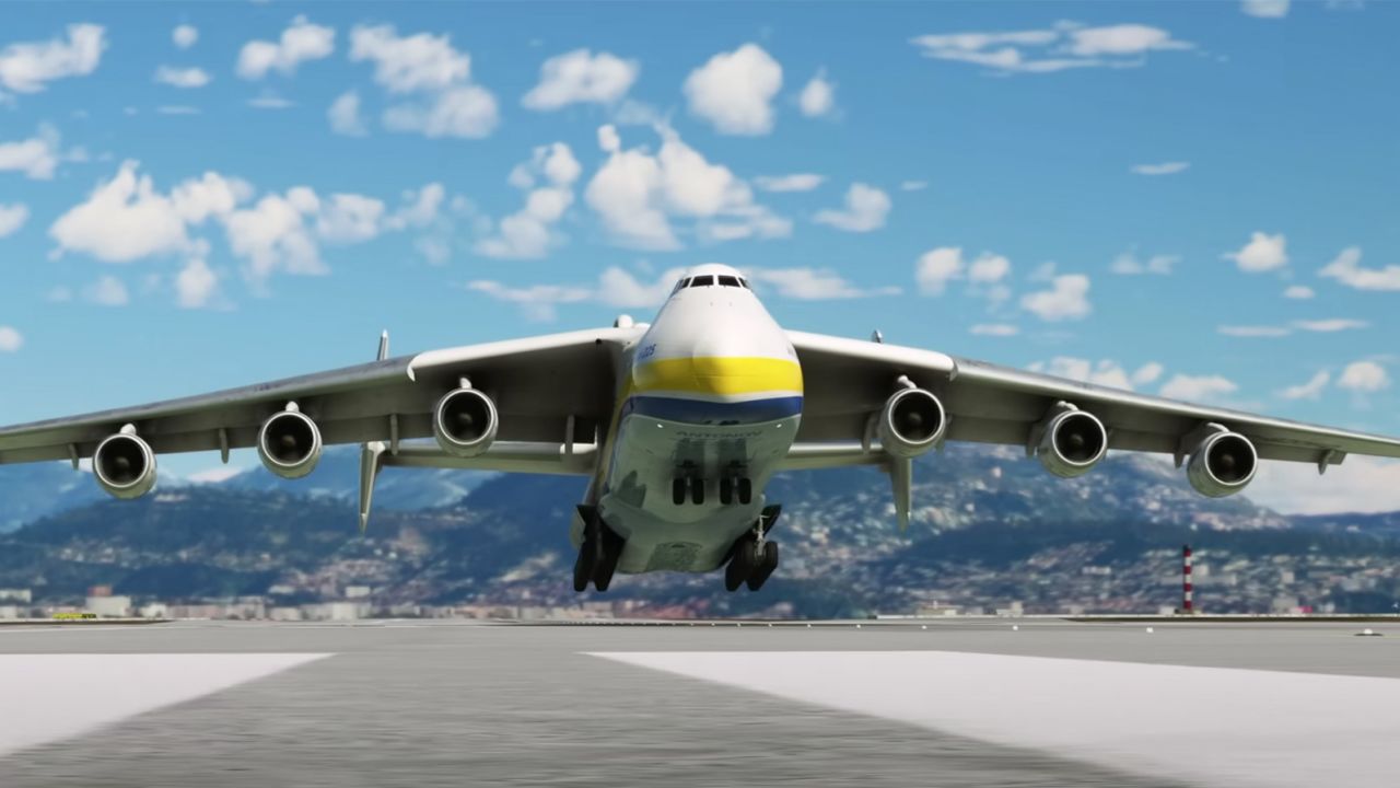 The Antonov AN-225 is now flying inside Microsoft Flight Simulator. 