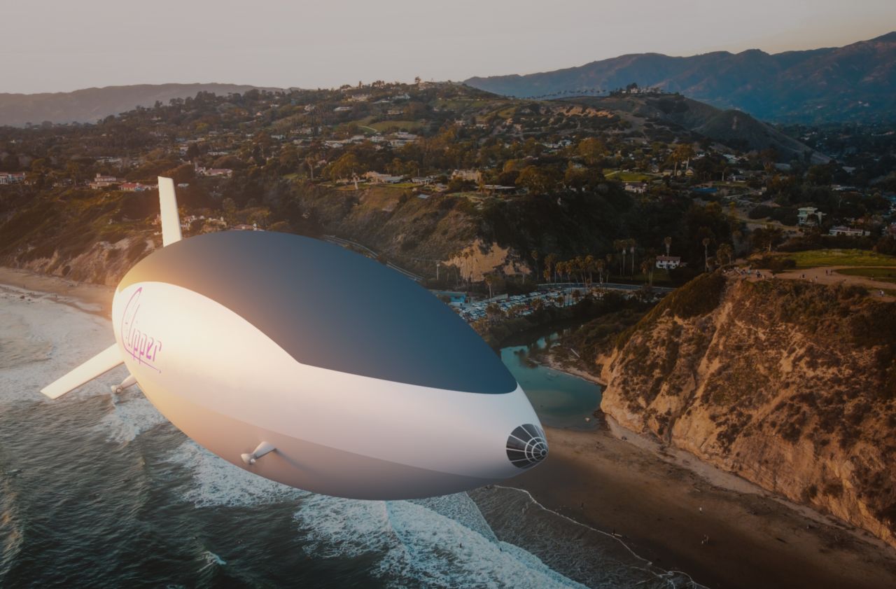 California-based company H2 Clipper is currently developing an airship (pictured here in a render) that uses hydrogen for lift.