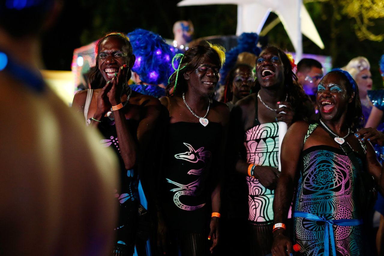 After a successful crowd funding campaign, a group of 30 transgender women from the Tiwi Islands  traveled over 4,000 kilometers (2,485 miles) to Sydney to represent their community for the first time at the Sydney Gay and Lesbian Mardi Gras parade back in 2017.