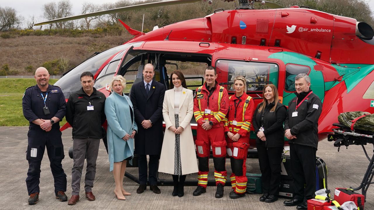 William and Kate were visiting Wales ahead of St. David's Day, which takes place on March 1.