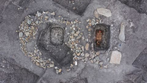 This grave of a horse rider was discovered at a burial mound in Malomirovo, Bulgaria.