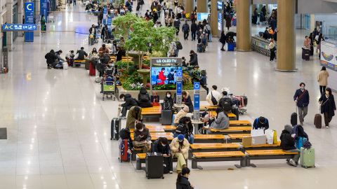 Bandara Internasional Incheon di Korea Selatan.