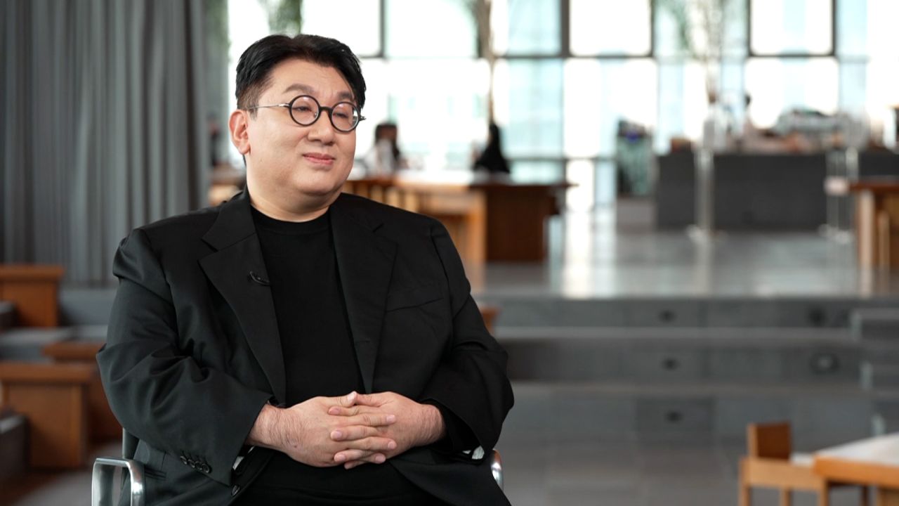 Bang Si-Hyuk, who chairs the HYBE management agency, spoke with CNN's Richard Quest on Tuesday.