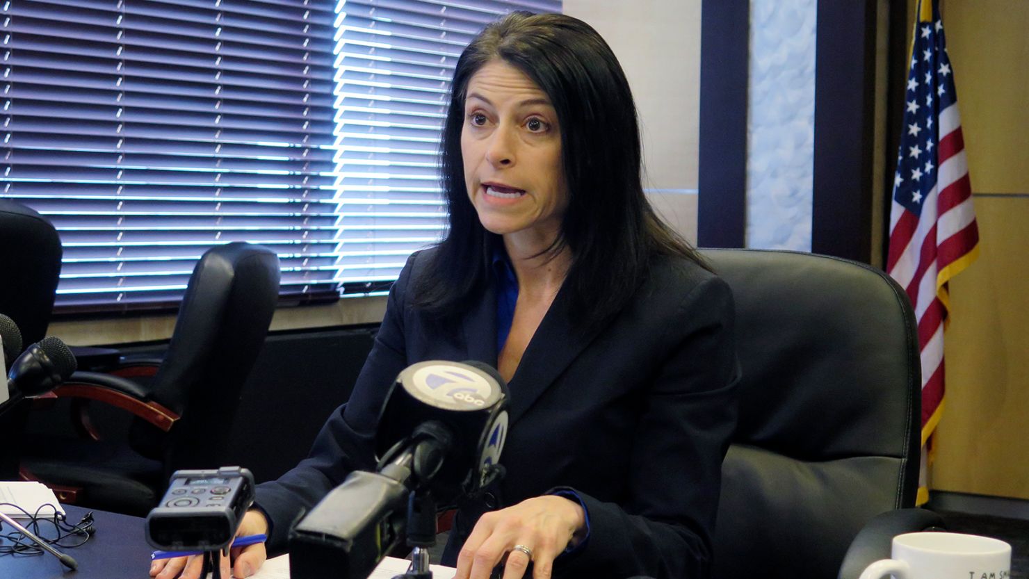 Michigan Attorney General Dana Nessel, seen here in March 2020, said Thursday she was among those targeted in a threat to kill Jewish members of state government. 