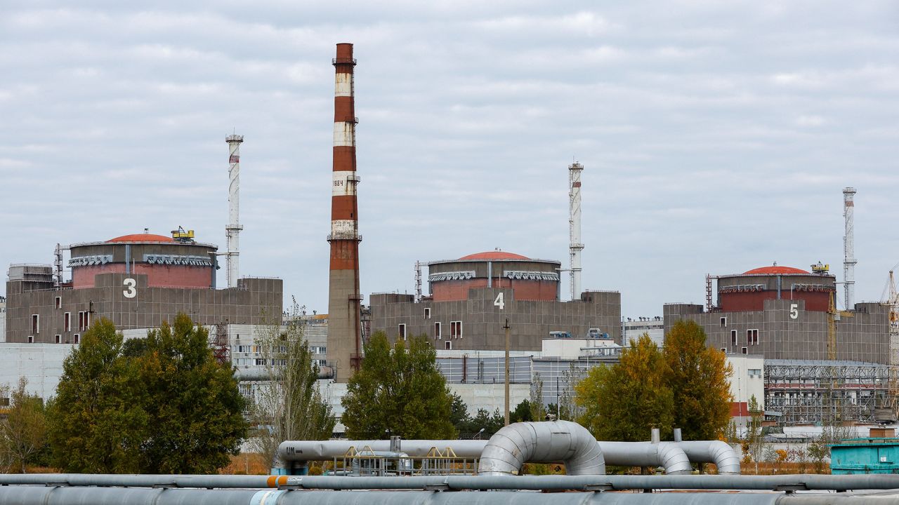 A view shows the Zaporizhzhia Nuclear Power Plant in the course of Russia-Ukraine conflict outside Enerhodar in the Zaporizhzhia region, Russian-controlled Ukraine, October 14, 2022.