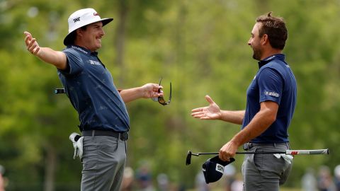 Dahmen (a sinistra) è uno dei personaggi più vivaci del PGA's Tour.