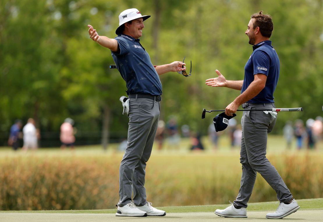 Dahmen (left) is one of the PGA's Tour liveliest characters.