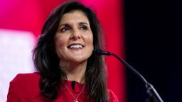 Nikki Haley, former United States Ambassador to the United Nations and 2024 presidential election candidate, speaks at the Conservative Political Action Conference (CPAC) at Gaylord National Convention Center in National Harbor, Maryland, U.S., March 3, 2023. 