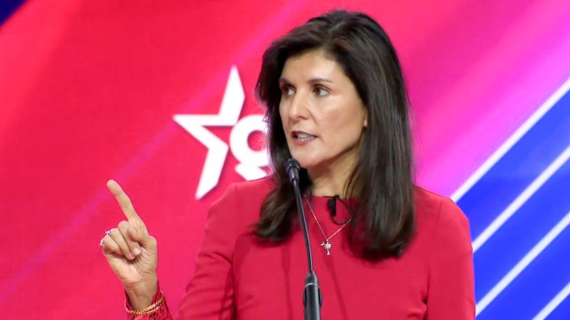 Video: Nikki Haley tells CPAC ‘If you’re tired of losing,’ vote for me. Attendees chant ‘Trump’ after speech | CNN Business