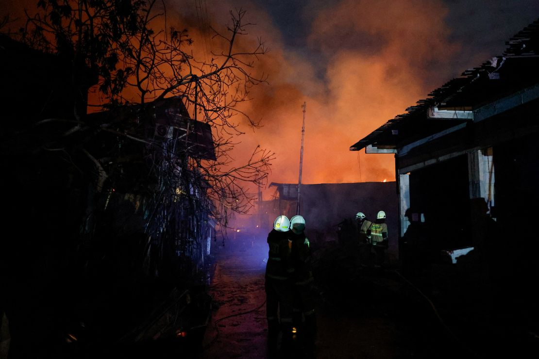 The fire started in a fuel storage facility in Jakarta on March 3, 2023.