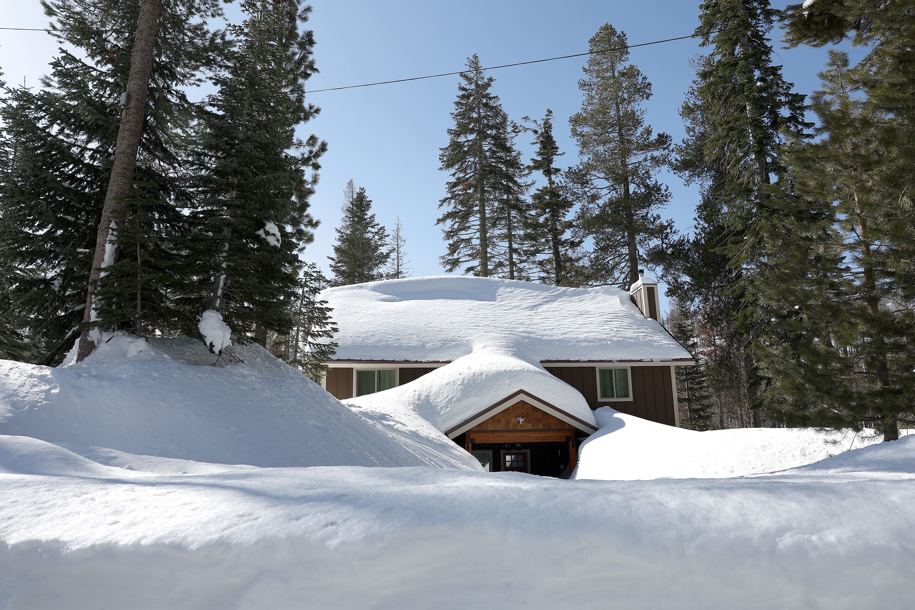 California's snowfall so far this winter rivals the state's record