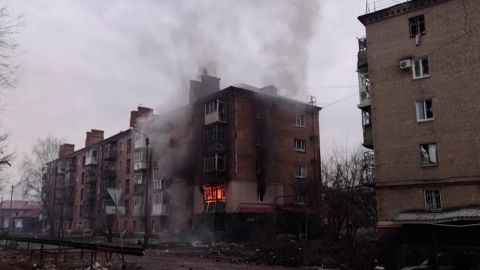 Los rusos dispararon fuertemente contra Bakhmut, destruyendo gran parte de la ciudad de la que huyó el 90% de la población.