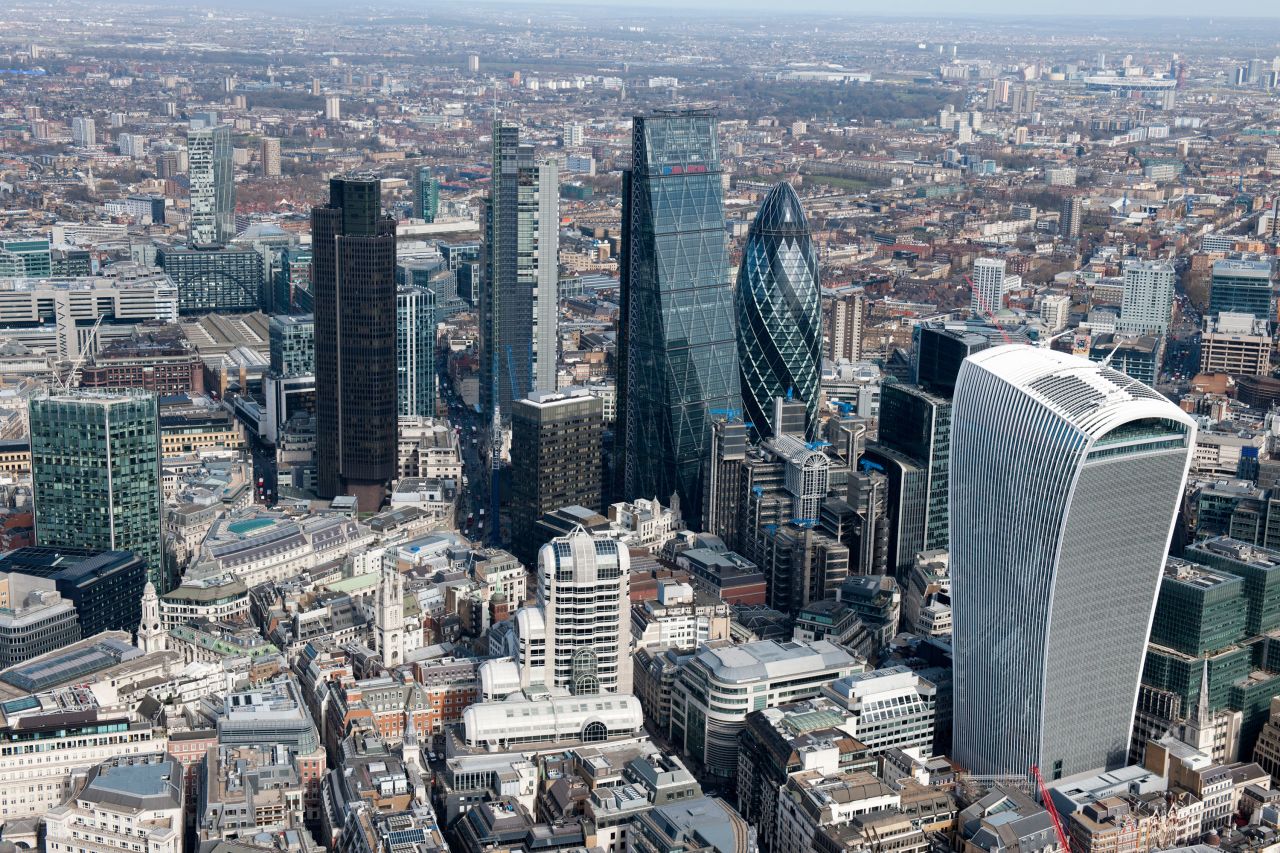 The Walkie-Talkie building at 20 Fenchurch Street (right), is an iconic landmark in London's skyline.