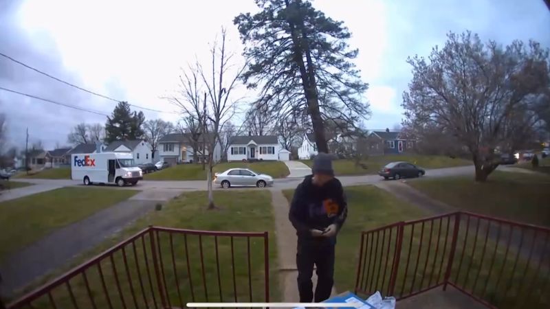 Video: Watch dangerous moment FedEx driver encounters on route  | CNN