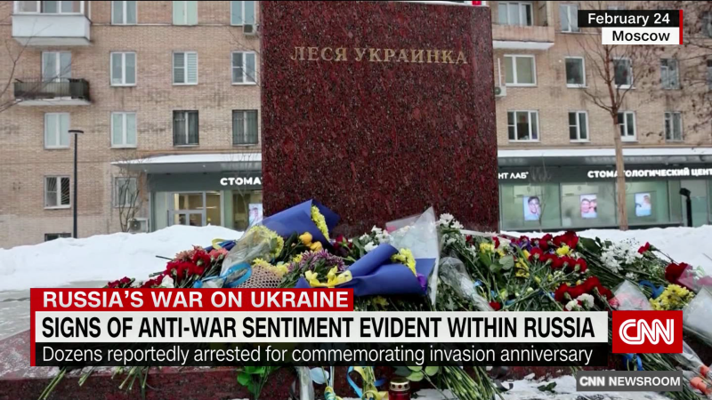 Dozens of Russians reportedly arrested for commemorating anniversary of invasion of Ukraine | CNN