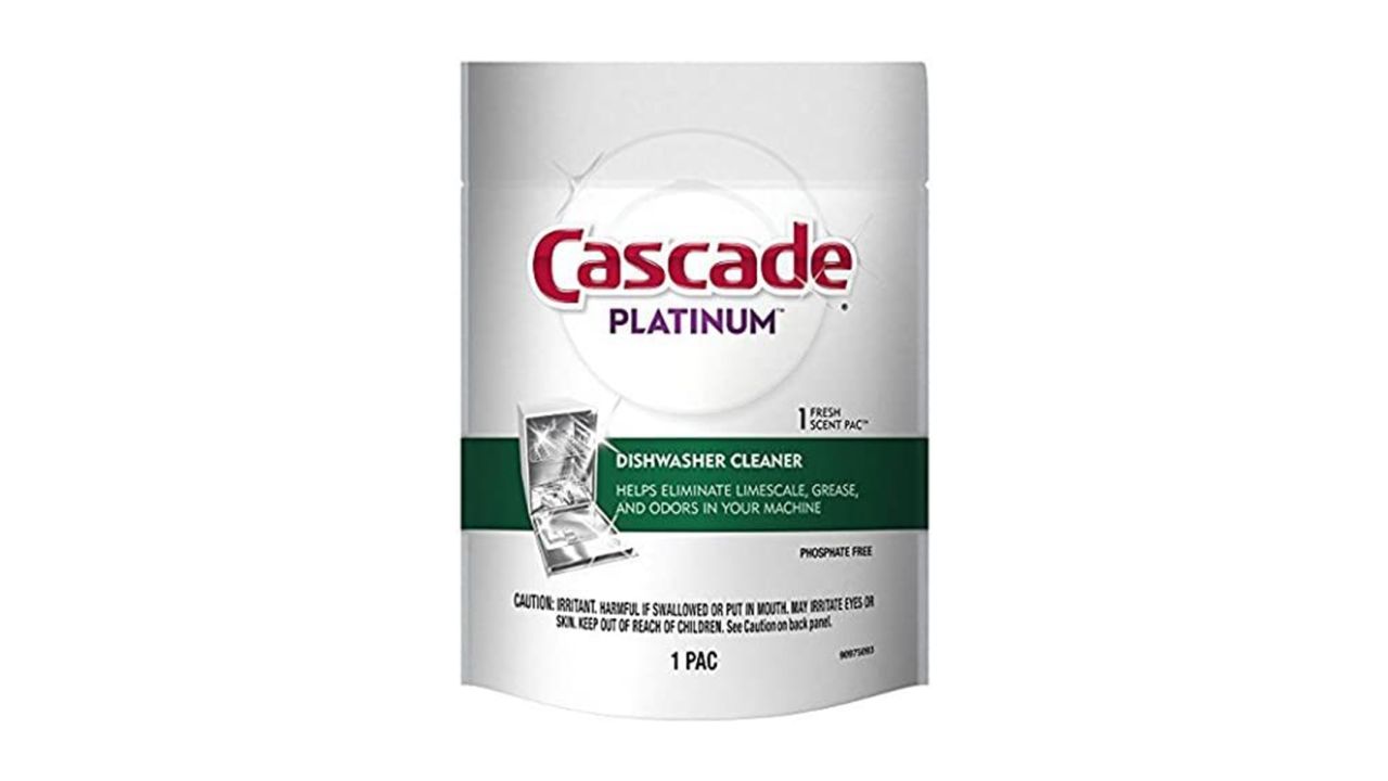 underscored Cascade Platinum Dishwasher Cleaner
