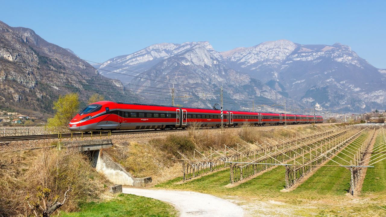Italy's Frecciarossa high-speed train.