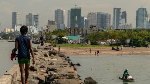 The study predicts Asian megacities such as Manila, the capital of the Philippines, are particularly at risk from rising sea levels.