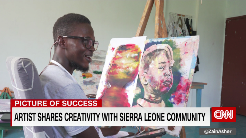 A young Sierra Leonean artist is fighting to change the negative narrative of pursuing an art career in the West African nation | CNN