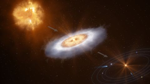 Astronomers detect water molecules swirling around a star