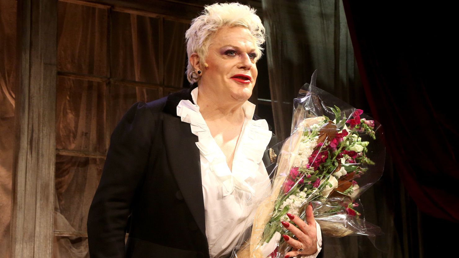 Suzy Eddie Izzard at the opening night of Charles Dickens' 'Great Expectations' in New York in 2022.