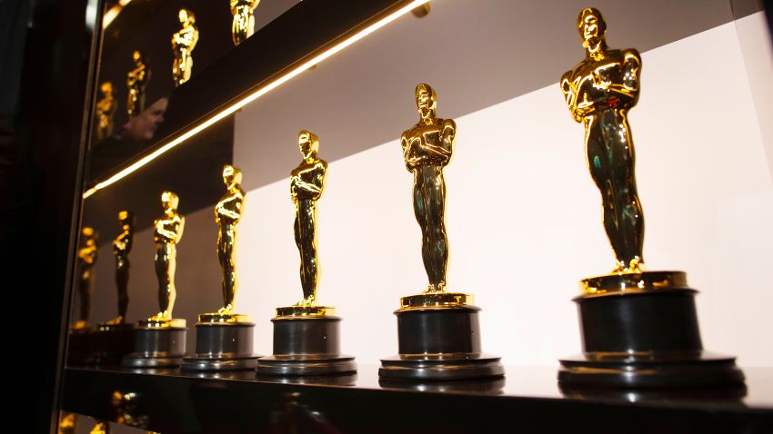 HOLLYWOOD, CALIFORNIA - FEBRUARY 09: In this handout photo provided by A.M.P.A.S. Oscars statuettes are on display backstage during the 92nd Annual Academy Awards at the Dolby Theatre on February 09, 2020 in Hollywood, California. (Photo by Matt Petit - Handout/A.M.P.A.S. via Getty Images)