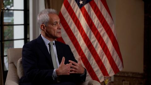 US Ambassador to Japan Rahm Emanuel speaks to CNN at the ambassador's residence in Tokyo on Wednesday.