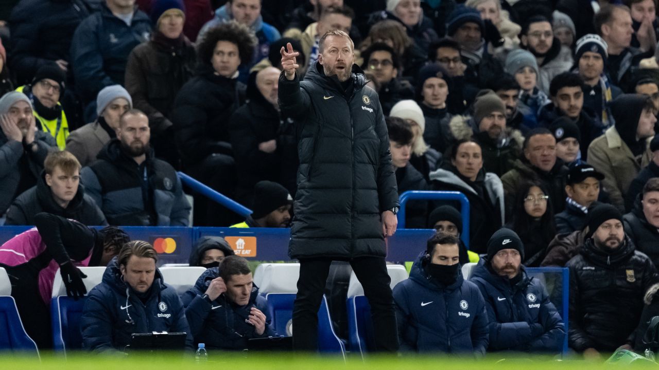 Graham Potter praised the "special" win at Stamford Bridge.
