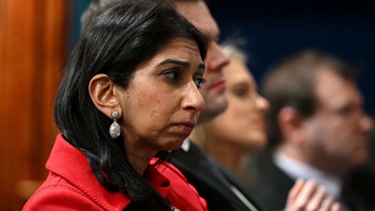 British Home Secretary Suella Braverman, pictured Tuesday, played down concerns that a controversial new bill to tackle illegal immigration is legally tenuous.
