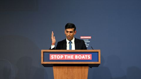 Prime Minister Rishi Sunak's government has made stopping migrant boats arriving a top priority