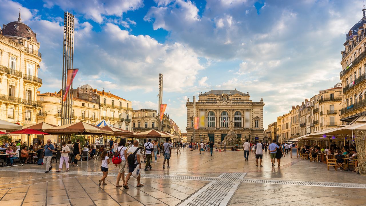 The new line between Montpellier (pictured) and Perpignan will create a 1,000-mile stretch of high speed rail.