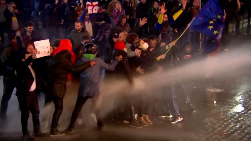 Protests Erupt As Georgian Parliament Passes Draft Foreign Agents Bill ...