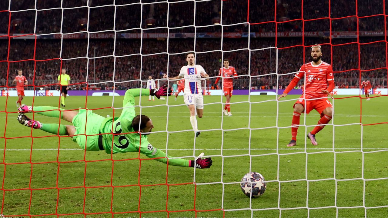 Eric Maxim Choupo-Moting scored Bayern Munich's first goal past Gianluigi Donnarumma.