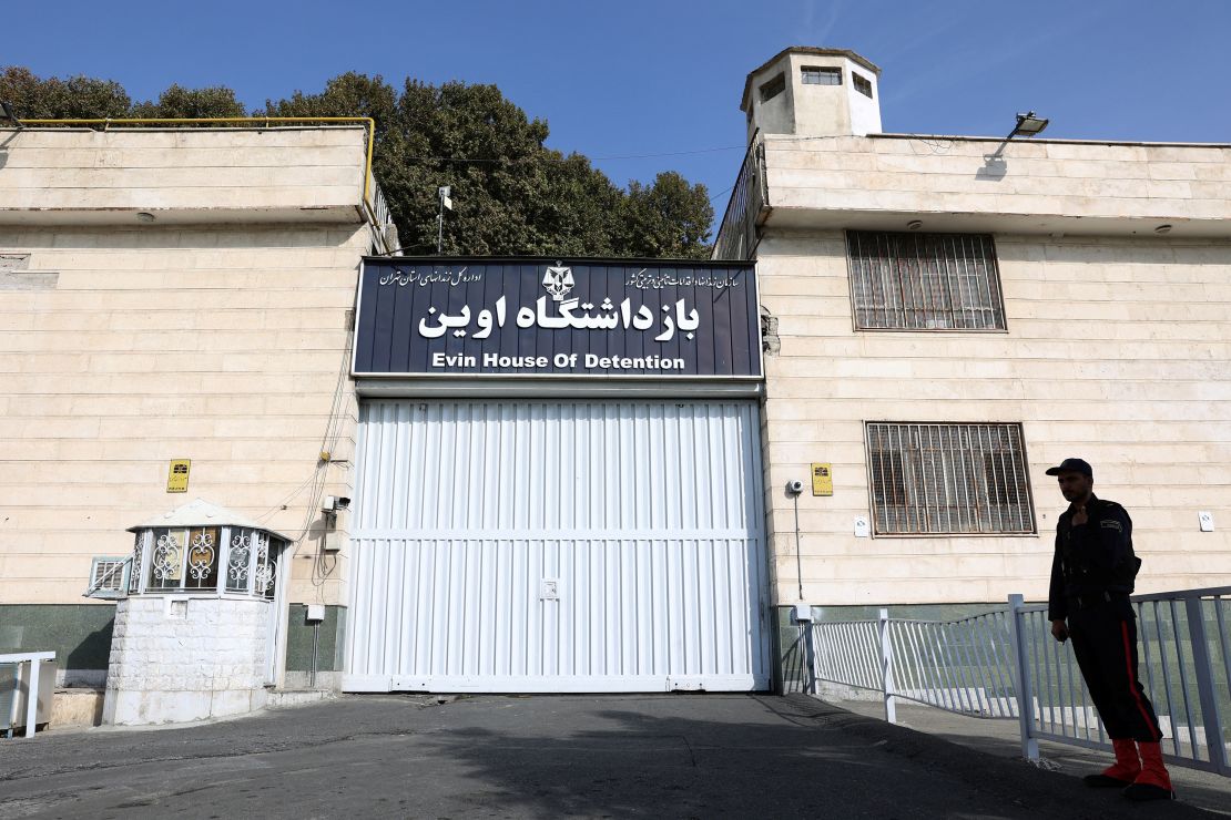 A view of the entrance of the notorious Evin prison in Tehran, Iran October 17, 2022. 