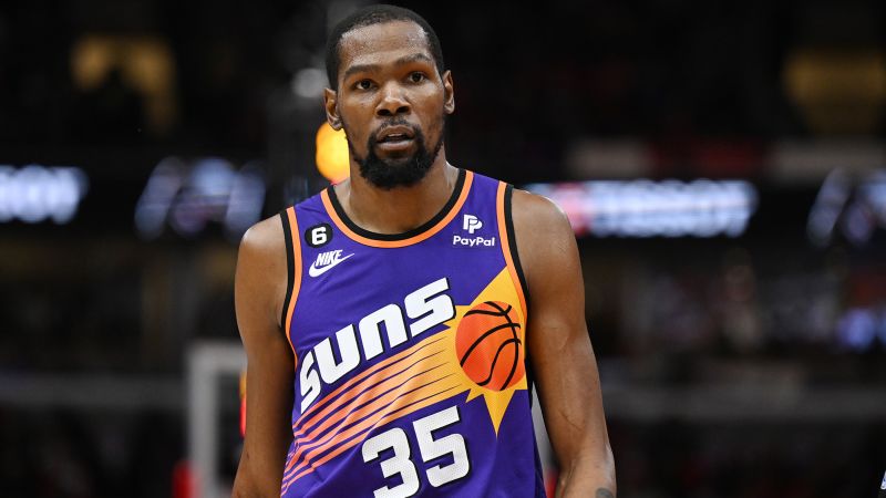 Kevin Durant misses potential Phoenix Suns home debut after slipping during pre-game warmups and injuring ankle | CNN