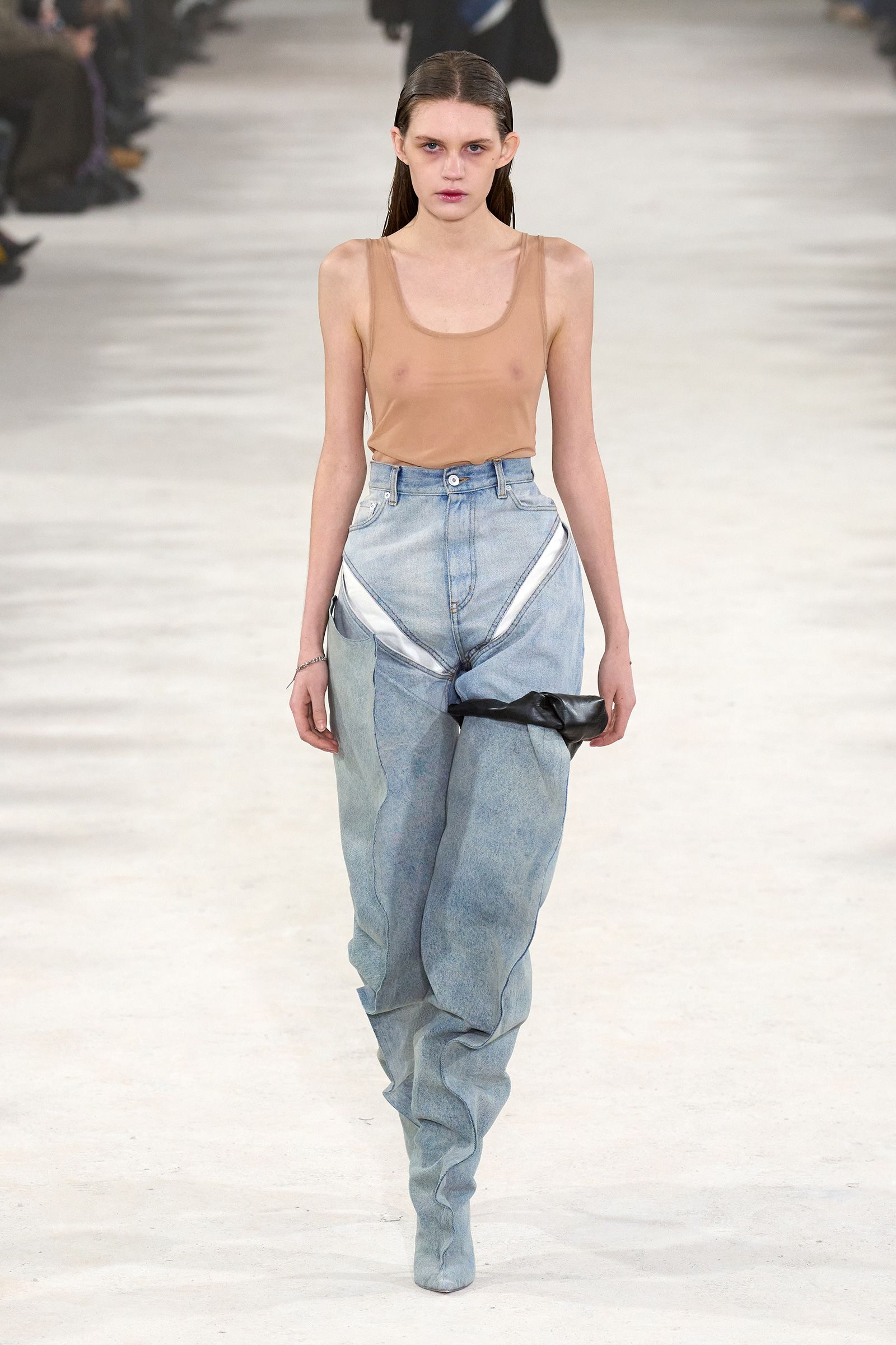 Shop Louis Vuitton 2022-23FW Blended Fabrics Street Style Jeans