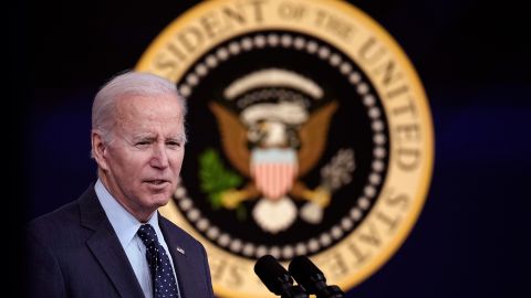 President Joe Biden says his budget will reduce deficits by $3 trillion over a decade.