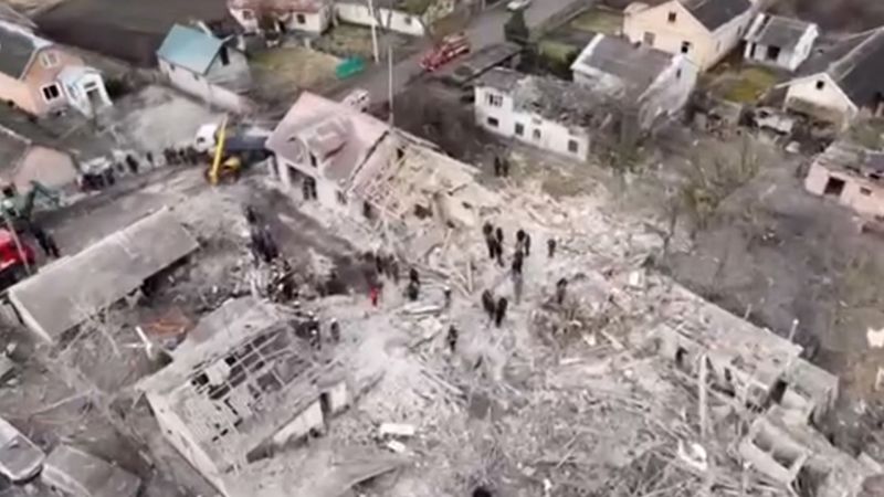 Video shows severe damage after deadly missile strikes in Ukraine | CNN