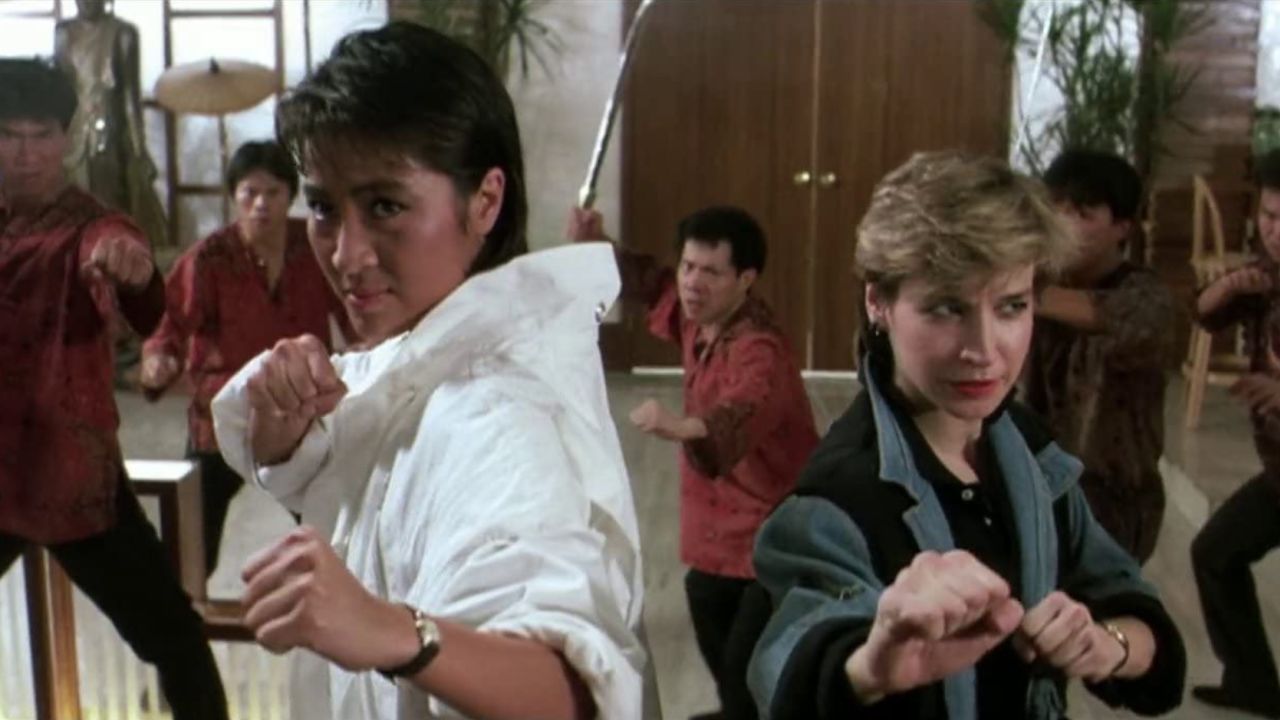 (From left) Michelle Yeoh and Cynthia Rothrock in 'Yes, Madam!.'