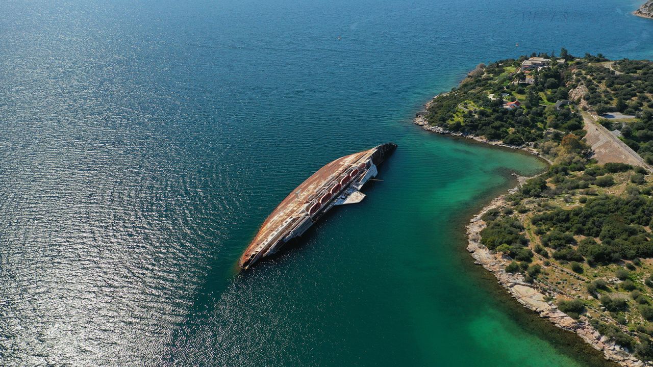 <strong>Shipping graveyard:</strong> Eleusis has gained a reputation as a ship graveyard, with rusting hulks of vessels left rotting in its bay.