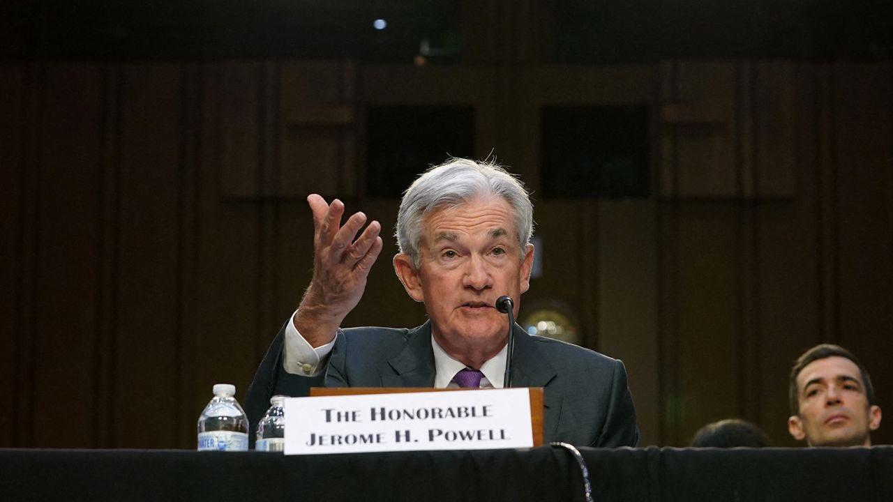 Federal Reserve Chair Jerome H. Powell testifies before a Senate Banking, Housing, and Urban Affairs Committee hearing March 7, 2023 in Washington, DC. 