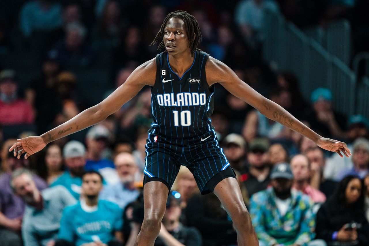 Born in Sudan, Bol Bol joined the Denver Nuggets in 2019. Son of one of the NBA's tallest ever players, the late Manute Bol, at 7 foot 2 inches tall the younger Bol now cuts an imposing figure with the Orlando Magic.