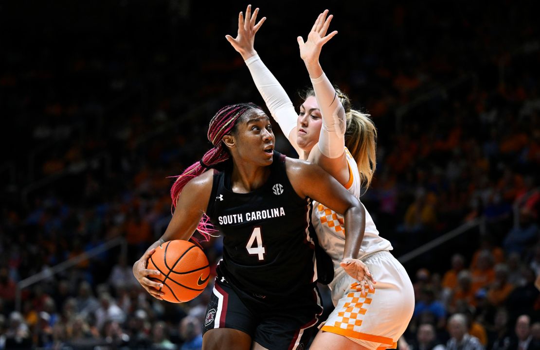 Aliyah Boston starred for the Gamecocks last year and will most likely be the first pick in the upcoming WNBA draft.