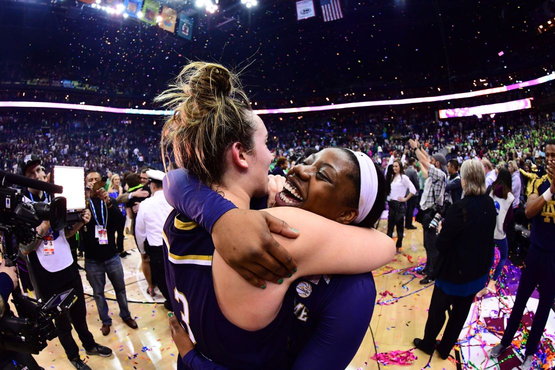 Arike Ogunbowale produced an incredible March Madness moment as the guard led the Notre Dame Fighting Irish to the 2018 title.
