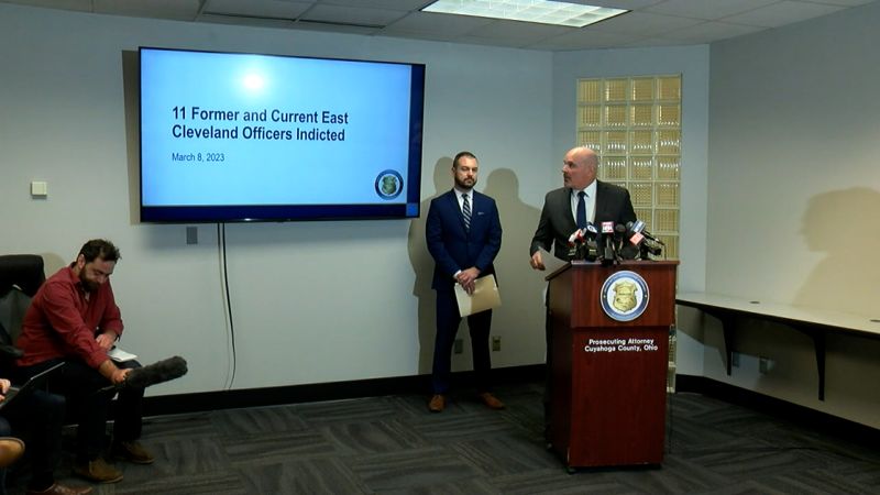 NextImg:11 current and former East Cleveland police officers indicted after 'appalling' behavior caught on video, prosecutor says | CNN